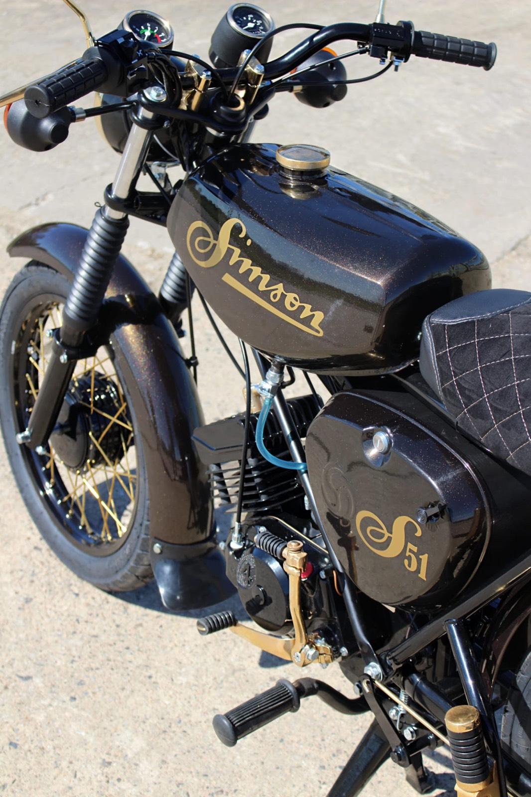 Simson S51 Braun Gold Neuaufbau - Image 4