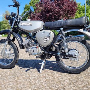 Simson S51 Enduro Silber Neuaufbau