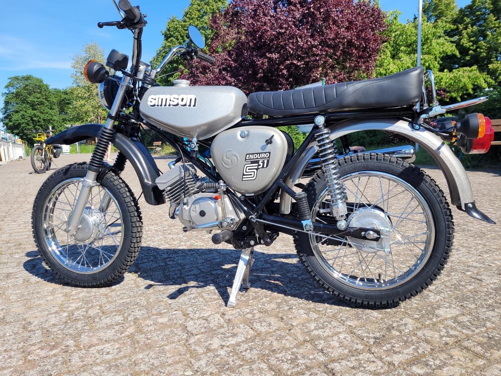 Simson S51 Enduro Silber Neuaufbau