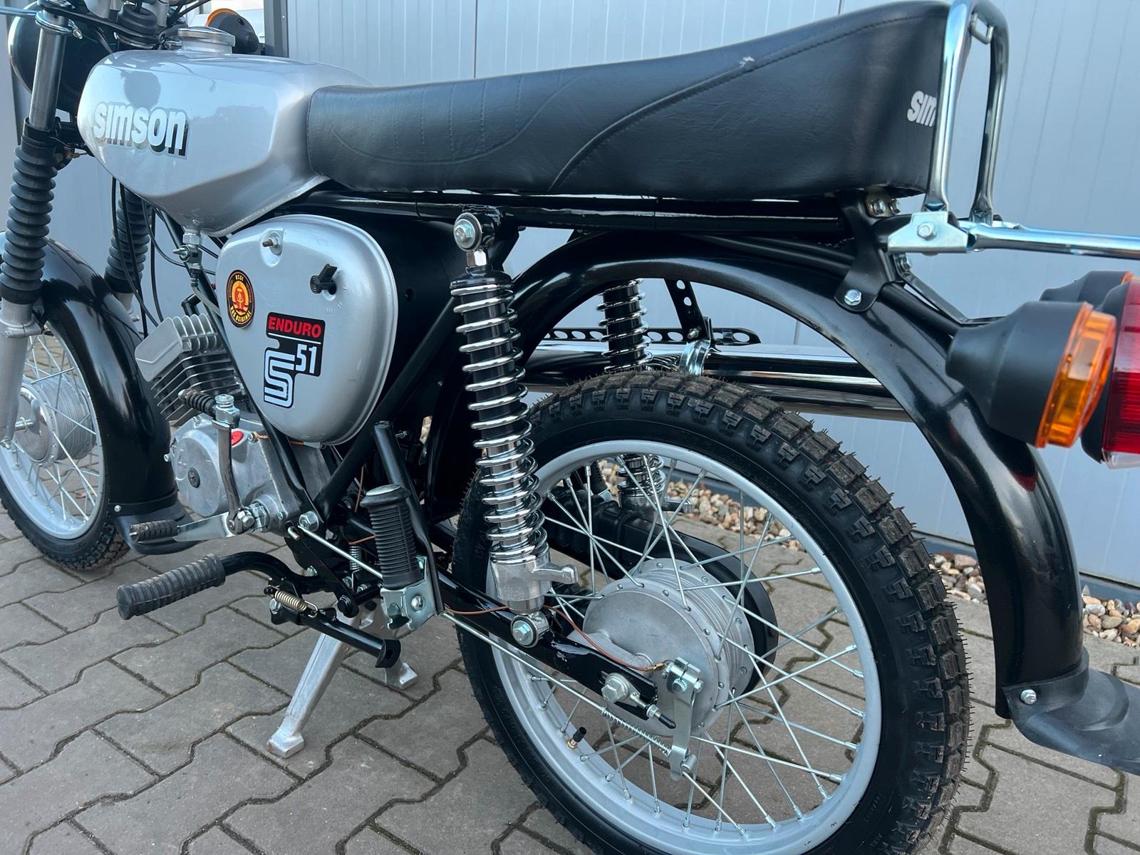 Simson S51 Enduro Neuaufbau 4-Gang 12V Vape - Image 8