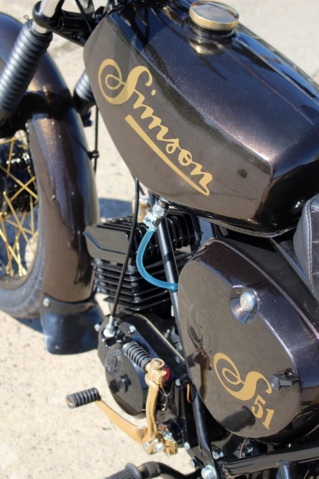 Simson S51 Braun Gold Neuaufbau - Image 10