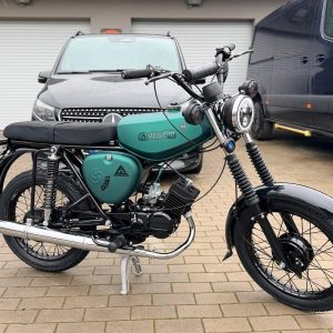 1989 Simson S51 Neuaufbau 4 Gang Vape KBA Ilse of Man Green Matt
